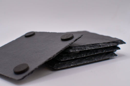 ✨ Edizione “Gabriele” – Bomboniera Battesimo con sottobicchiere in ardesia