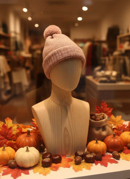 Manichino che indossa il berretto personalizzato bimbi unici