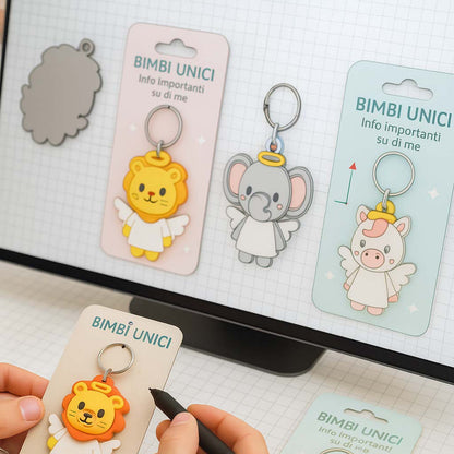 Progettazione al computer dei portachiavi NFC