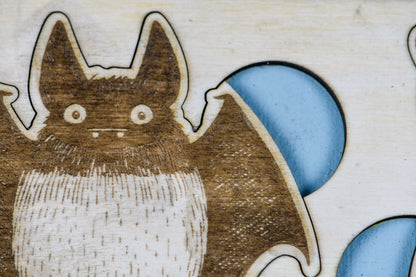 Puzzle personalizzato degli animali, con nome del bambino che fa parte del puzzle stesso.