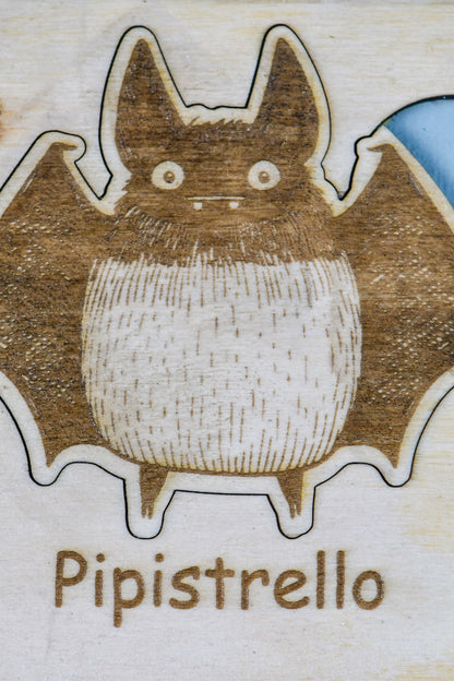 Puzzle personalizzato degli animali, con nome del bambino che fa parte del puzzle stesso.