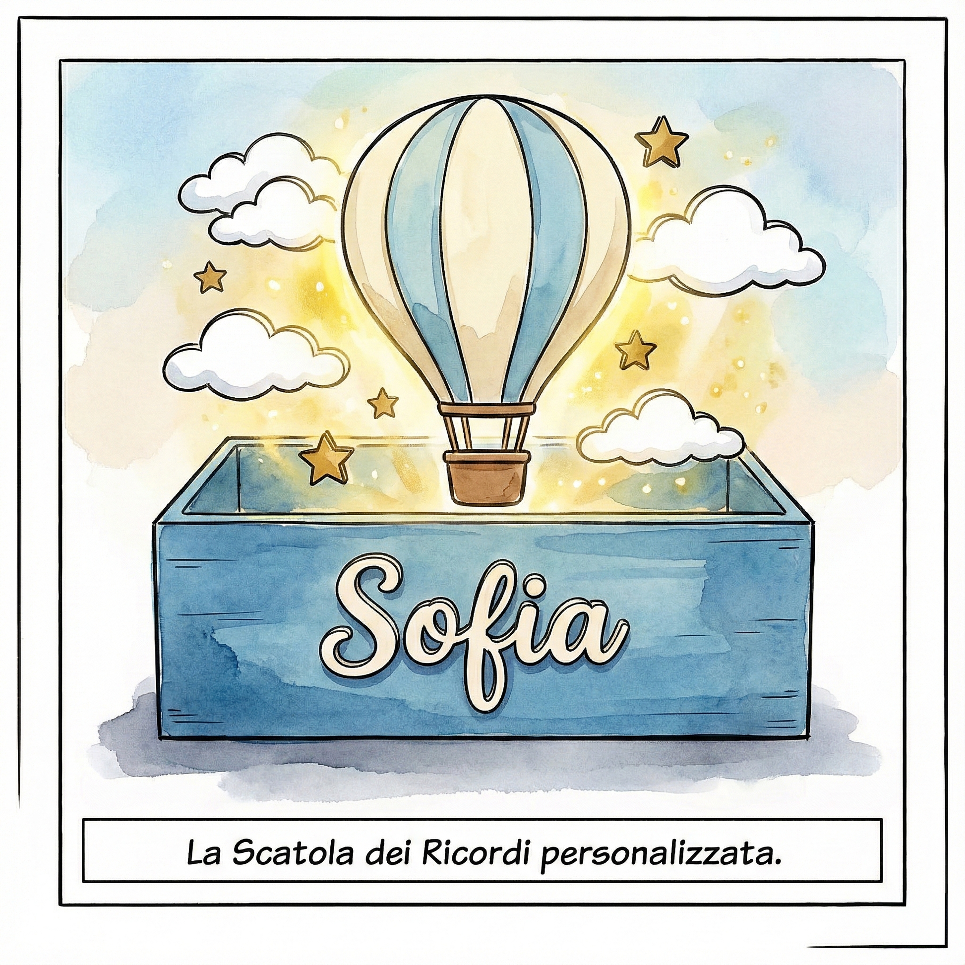 Una influencer apre la scatola dei ricordi e improvvisamente le decorazioni prendono vita e iniziano a girare intorno a lei. Inoltre nel video viene presentato cosa può contenere la scatola: ricordi, il primo ciuccio, ...