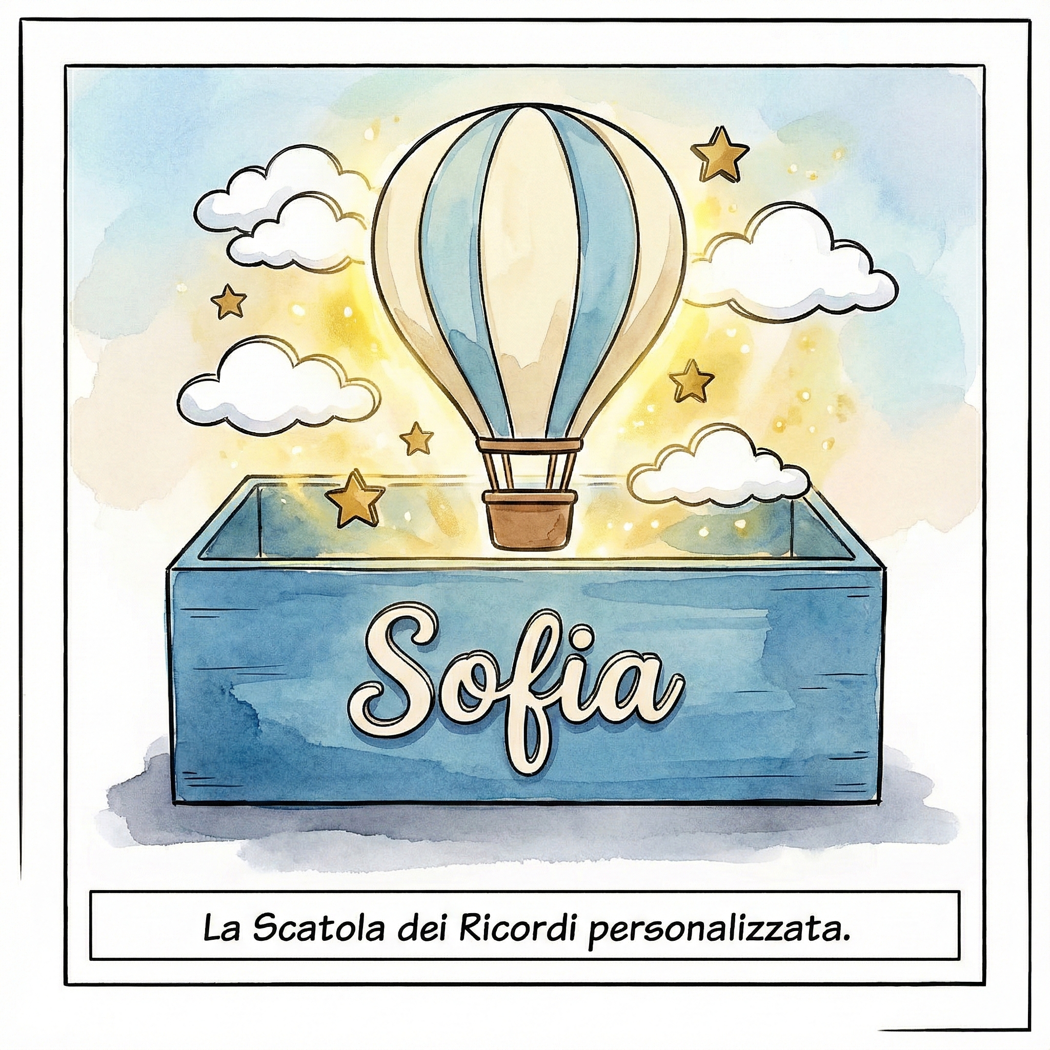 Una influencer apre la scatola dei ricordi e improvvisamente le decorazioni prendono vita e iniziano a girare intorno a lei. Inoltre nel video viene presentato cosa può contenere la scatola: ricordi, il primo ciuccio, ...